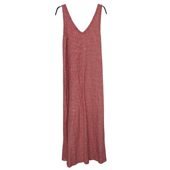 Lou & Grey Striped Softserve Slub Pocket Maxi Dress Women's XS 100% Cotton Red - Picture 3 of 10